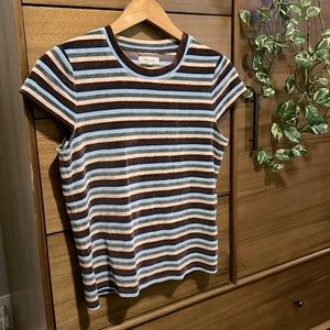 Madewell Velvet Striped Shirt